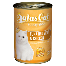 Aatas Cat Soupy Stew Tuna Red Meat & Chicken 400g Carton (24 Cans)